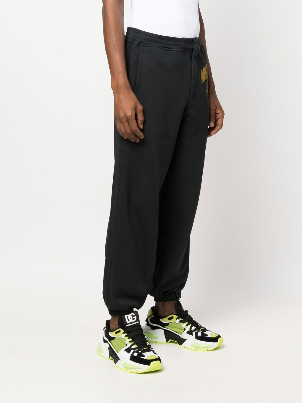 logo-print cotton sweatpants - 3