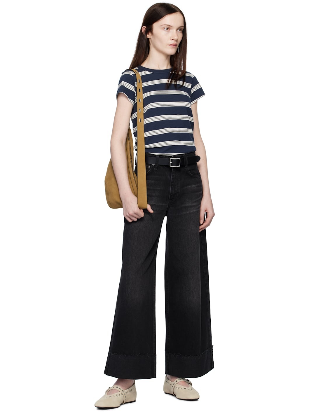Black Leather Boyfriend Belt - 3