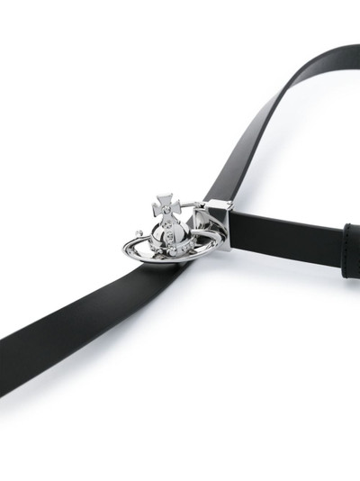 Vivienne Westwood Orb-buckle leather belt outlook