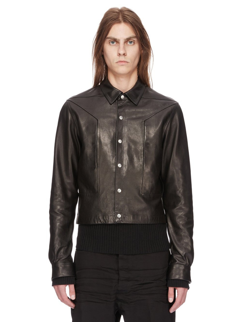 Alice Strobe leather shirt jacket 1