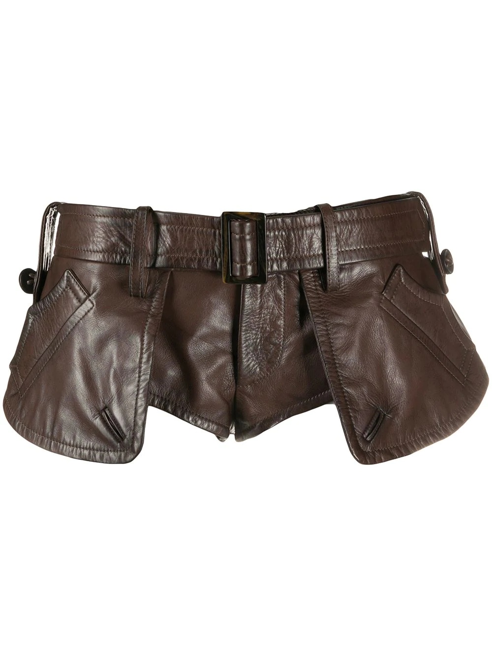 belted-waist shorts - 1