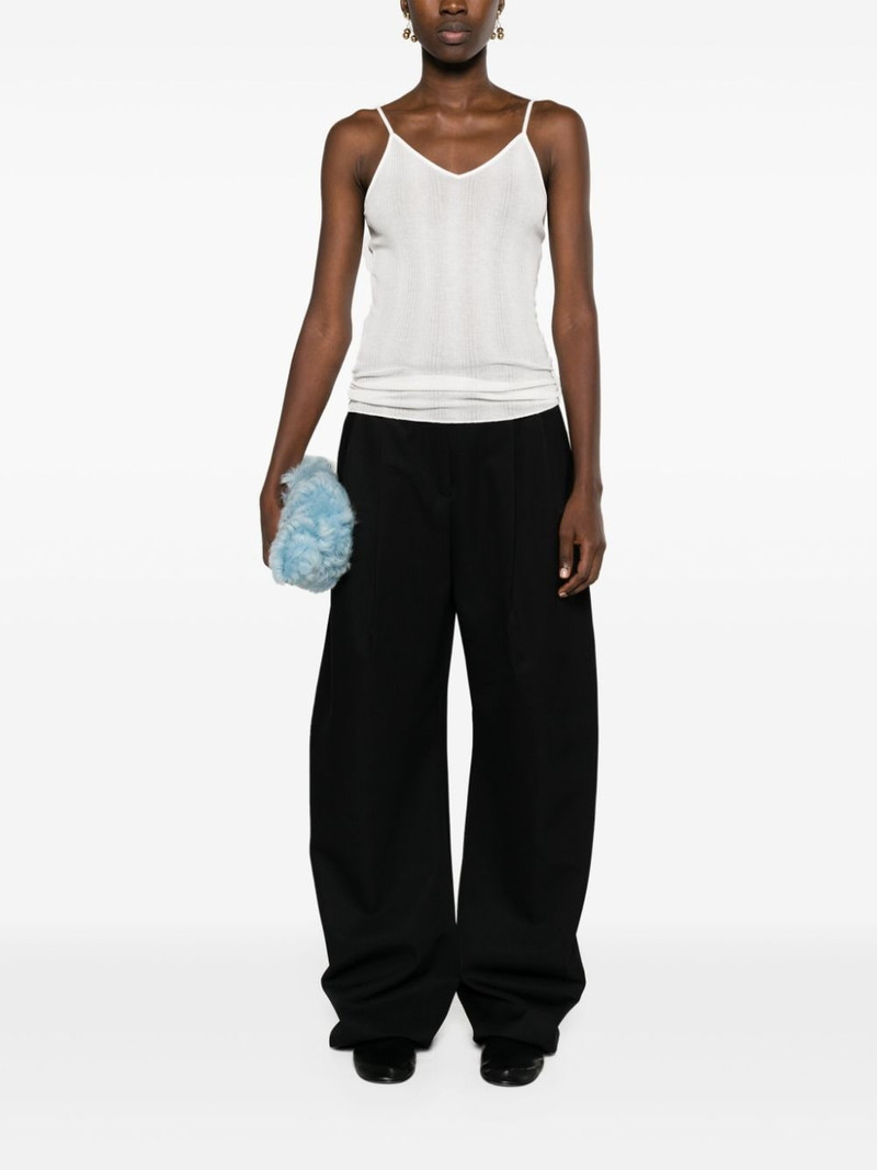 KHAITE Mona semi-sheer tank top outlook