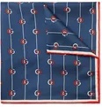 Logo-Print Silk-Twill Pocket Square - 7