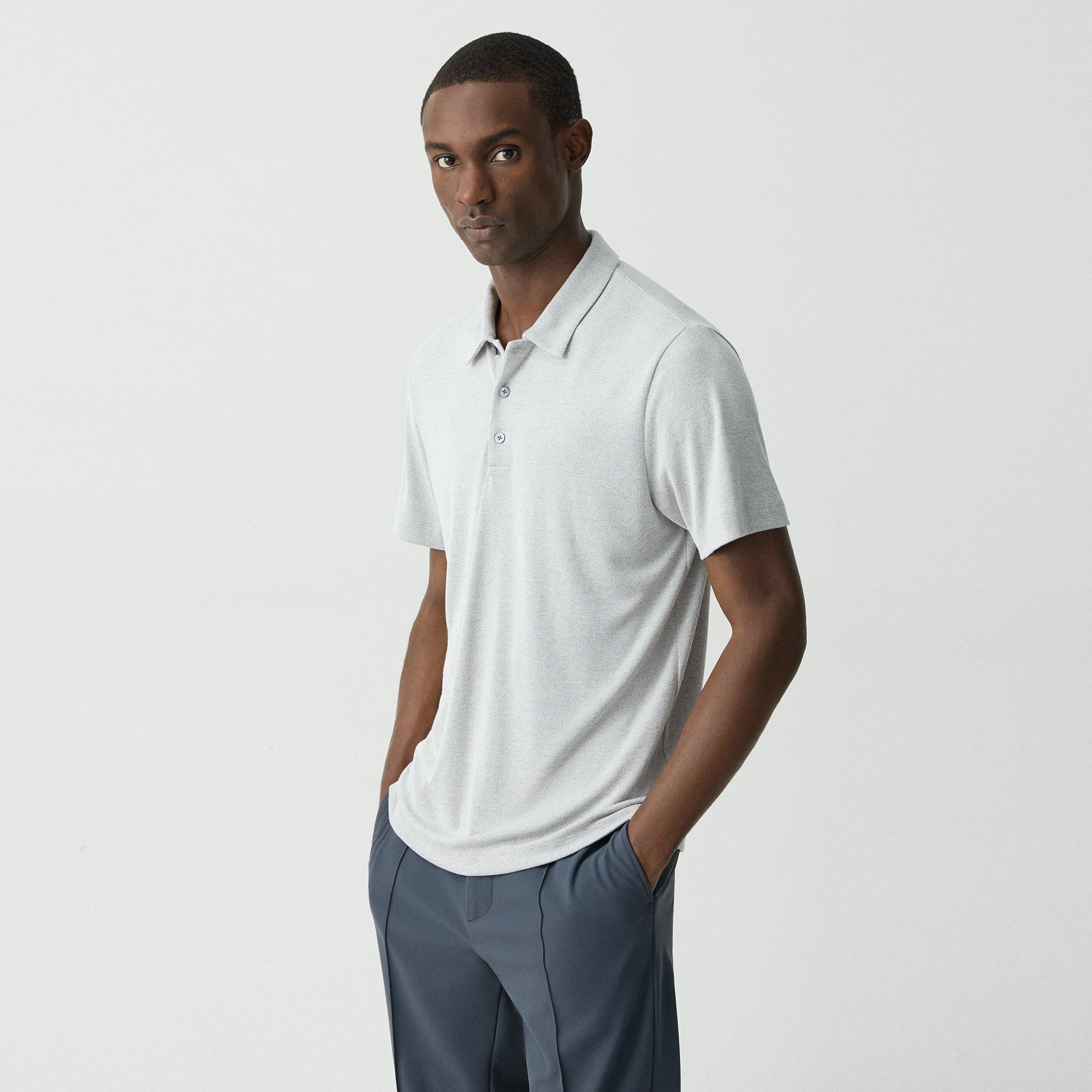 Bron Polo Shirt in Anemone Modal Jersey - 3