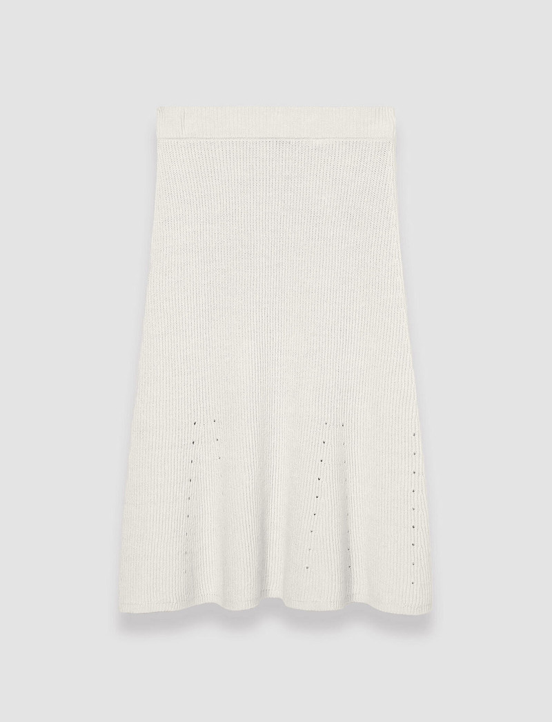 Linen 코튼 니트 스커트 - 1