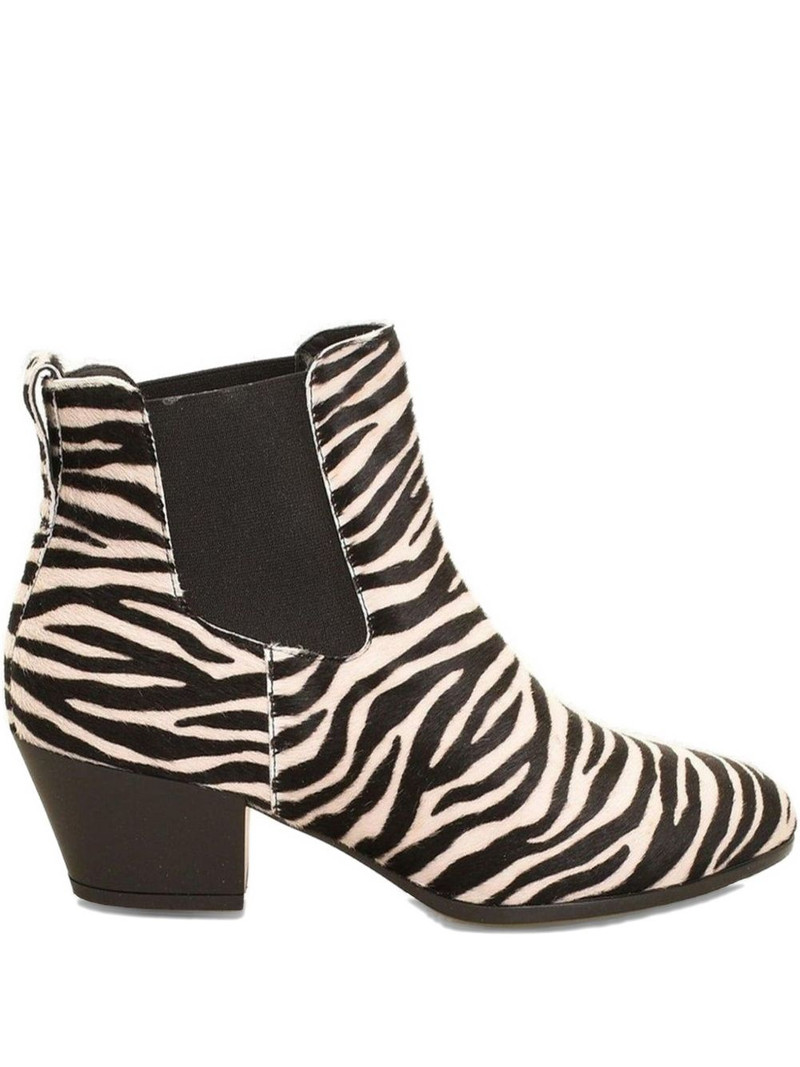 zebra-print ankle boots 1