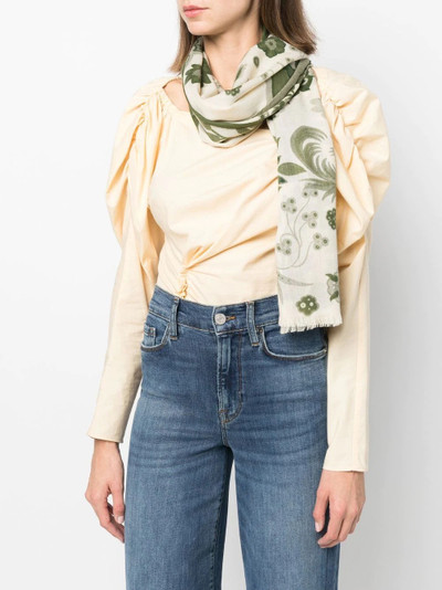 Etro floral-print scarf outlook