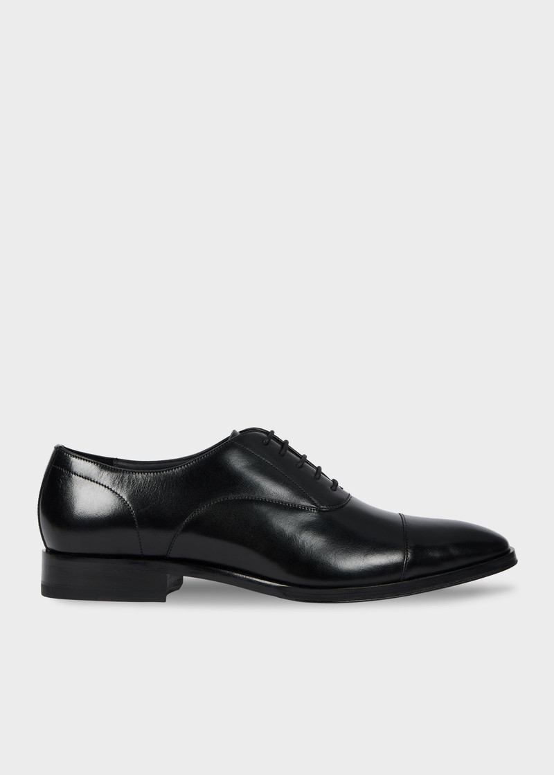 Black Leather 'Portman' Shoes 1