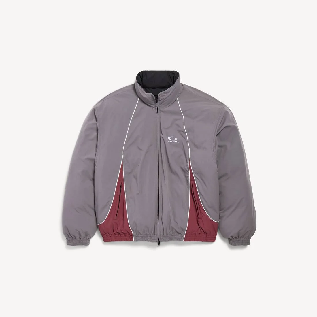Men's Reversible Tracksuit Jacket in Smoky Purple - 1