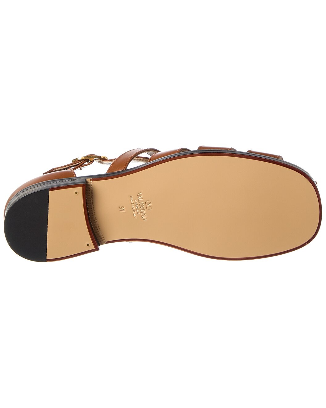 Valentino VLogo Signature Leather Sandal - 4