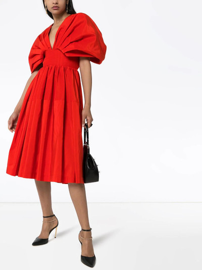 Alexander McQueen flared midi dress outlook