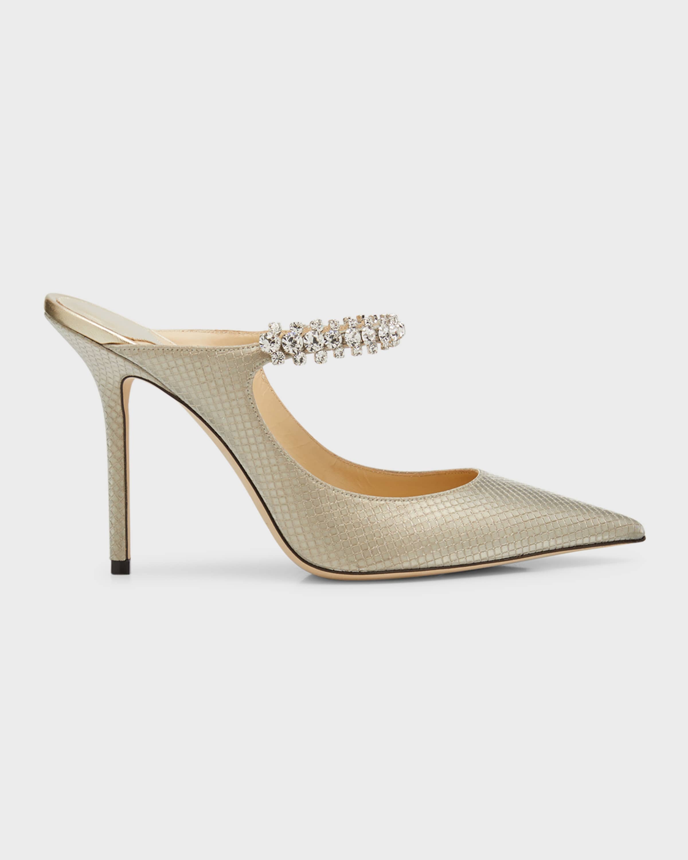 Bing Crystal Glitter Mule Pumps - 1