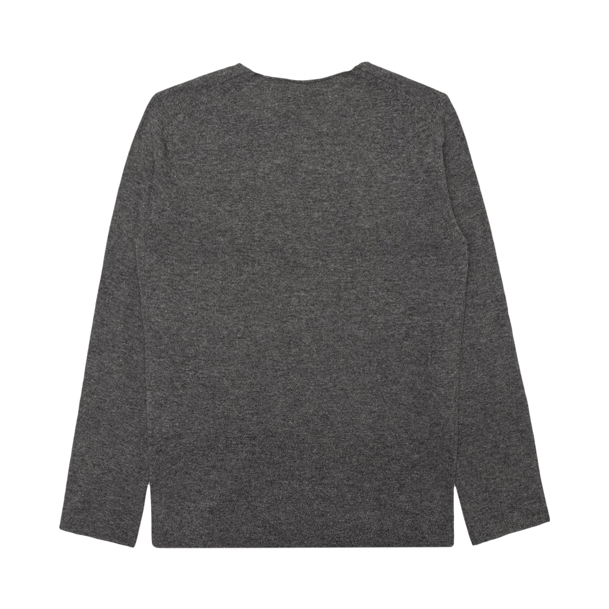 Comme des Garçons PLAY Red Heart Sweater 'Grey' - 2