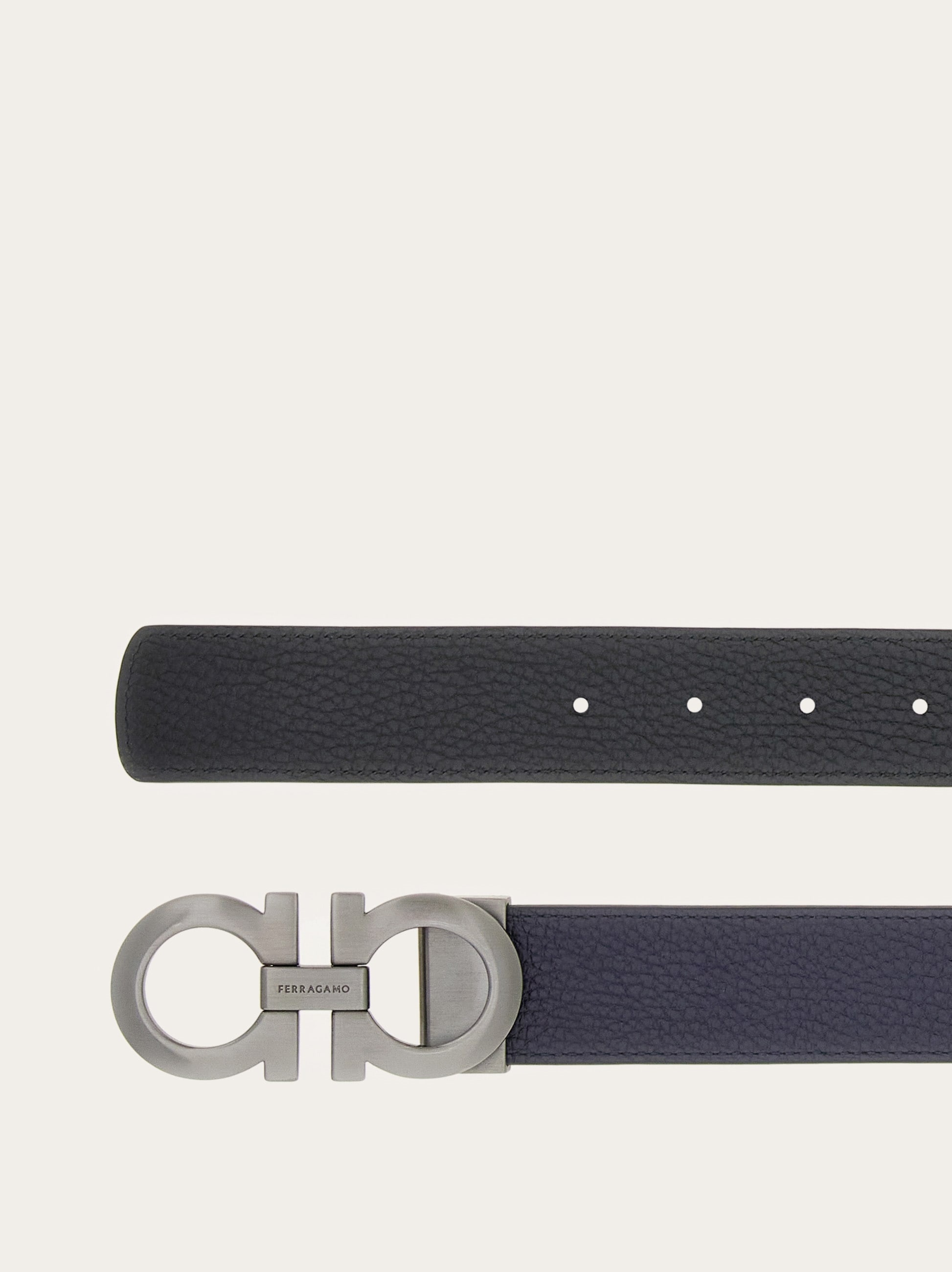 Reversible and adjustable Gancini belt - 2