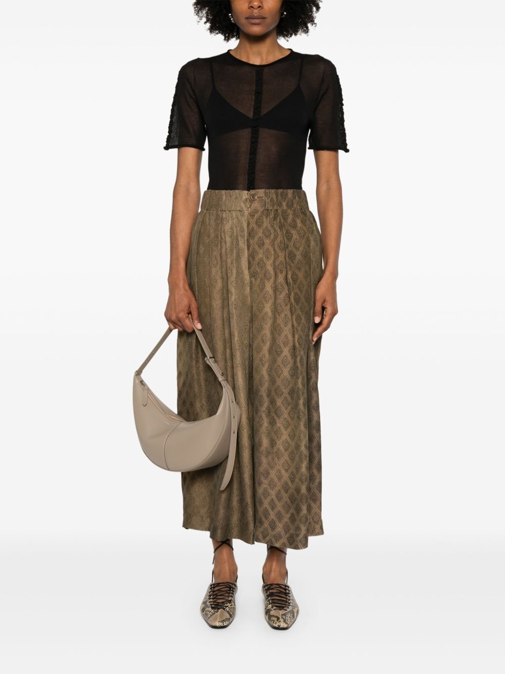 semi-sheer T-shirt - 2
