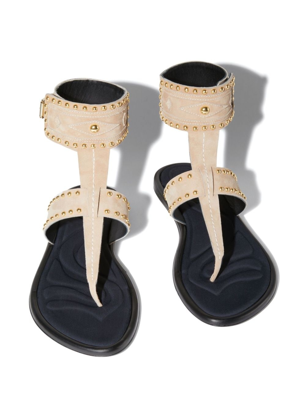 Emilia stud-embellished flat sandals - 5