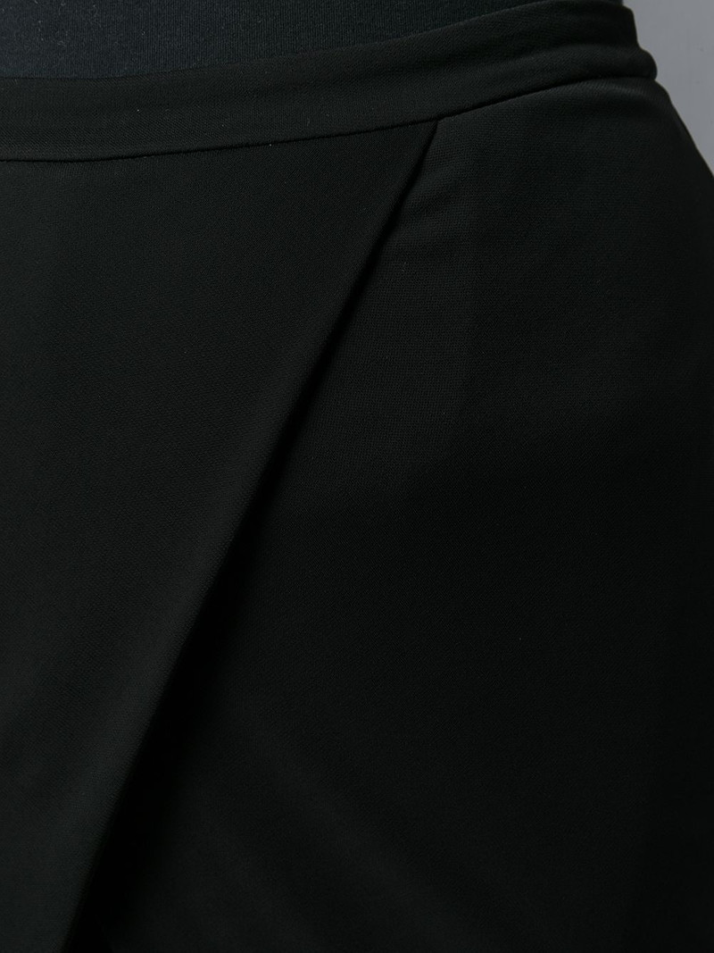 wrap-effect panelled trousers 5