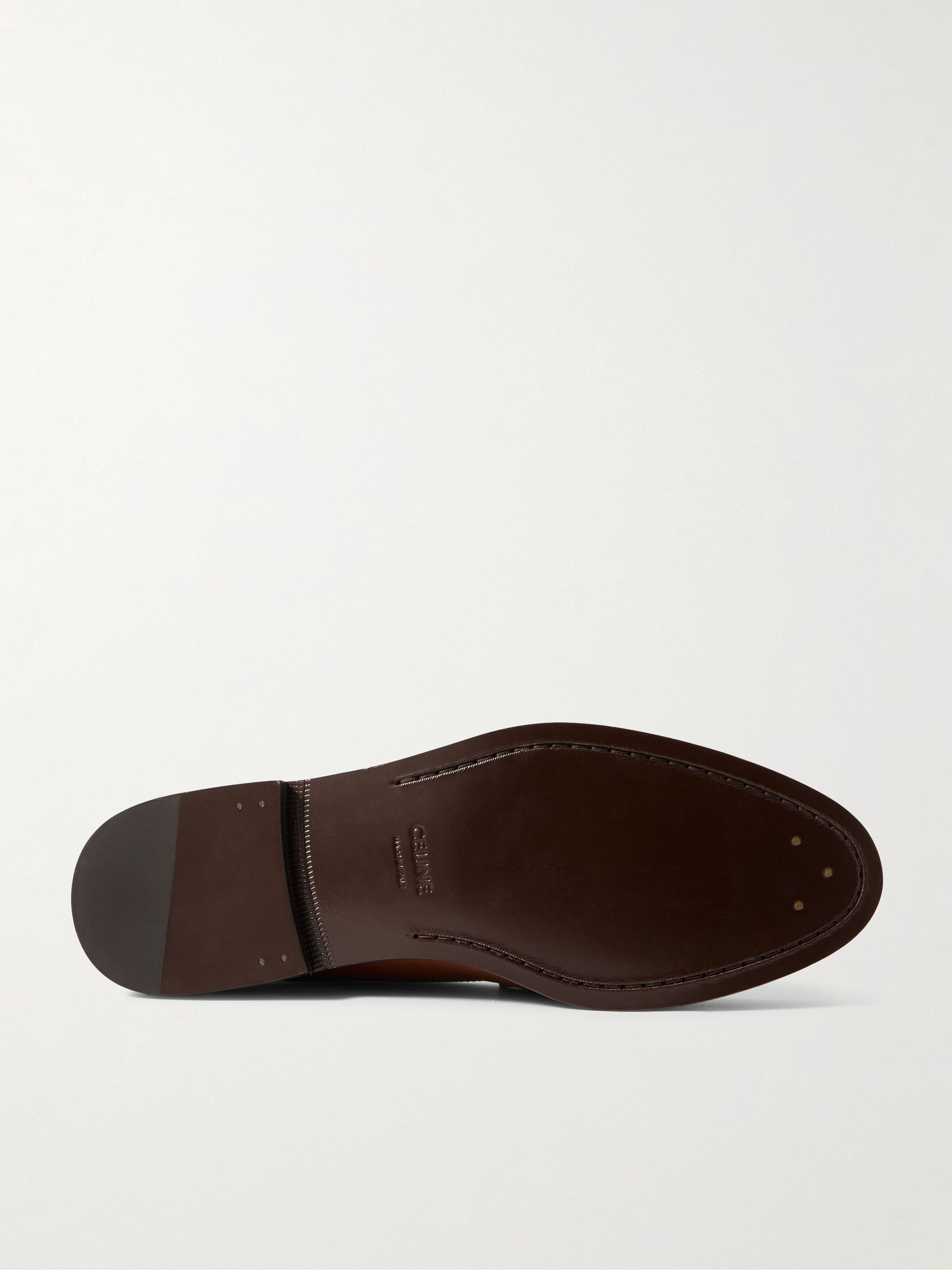 Polished-Leather Penny Loafers Tan - 3