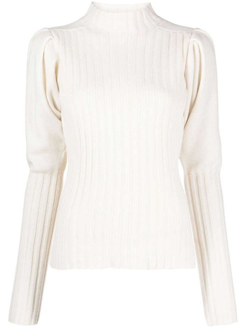 ribbed-knit cashmere jumper 1