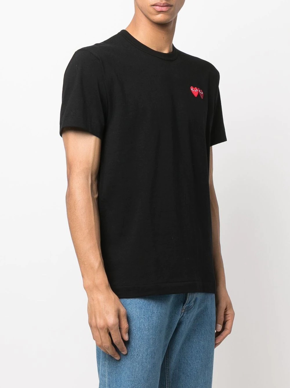 heart-motif cotton T-Shirt - 4