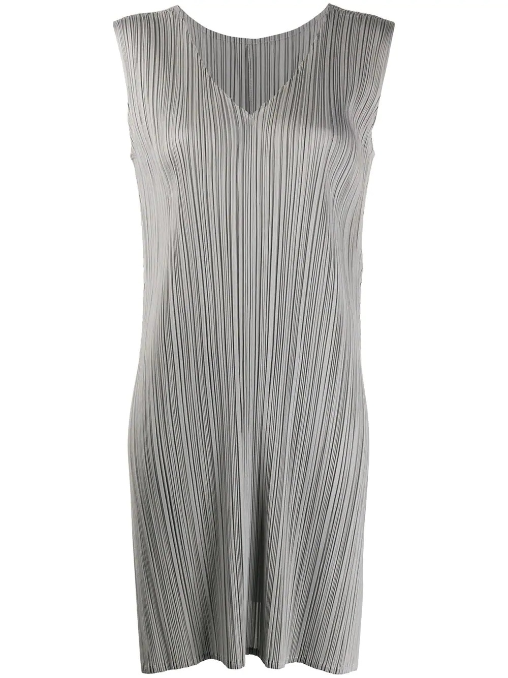 micro-pleated midi dress - 1