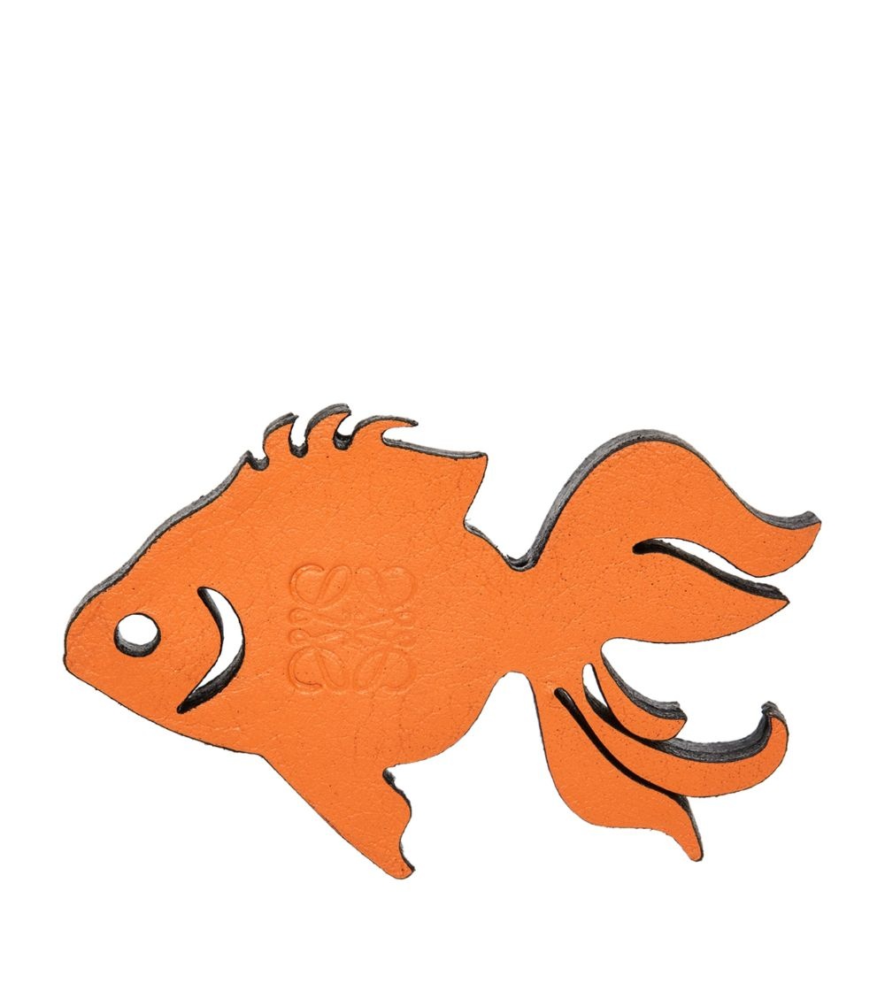 x Paula's Ibiza Leather Goldfish Keychain - 1