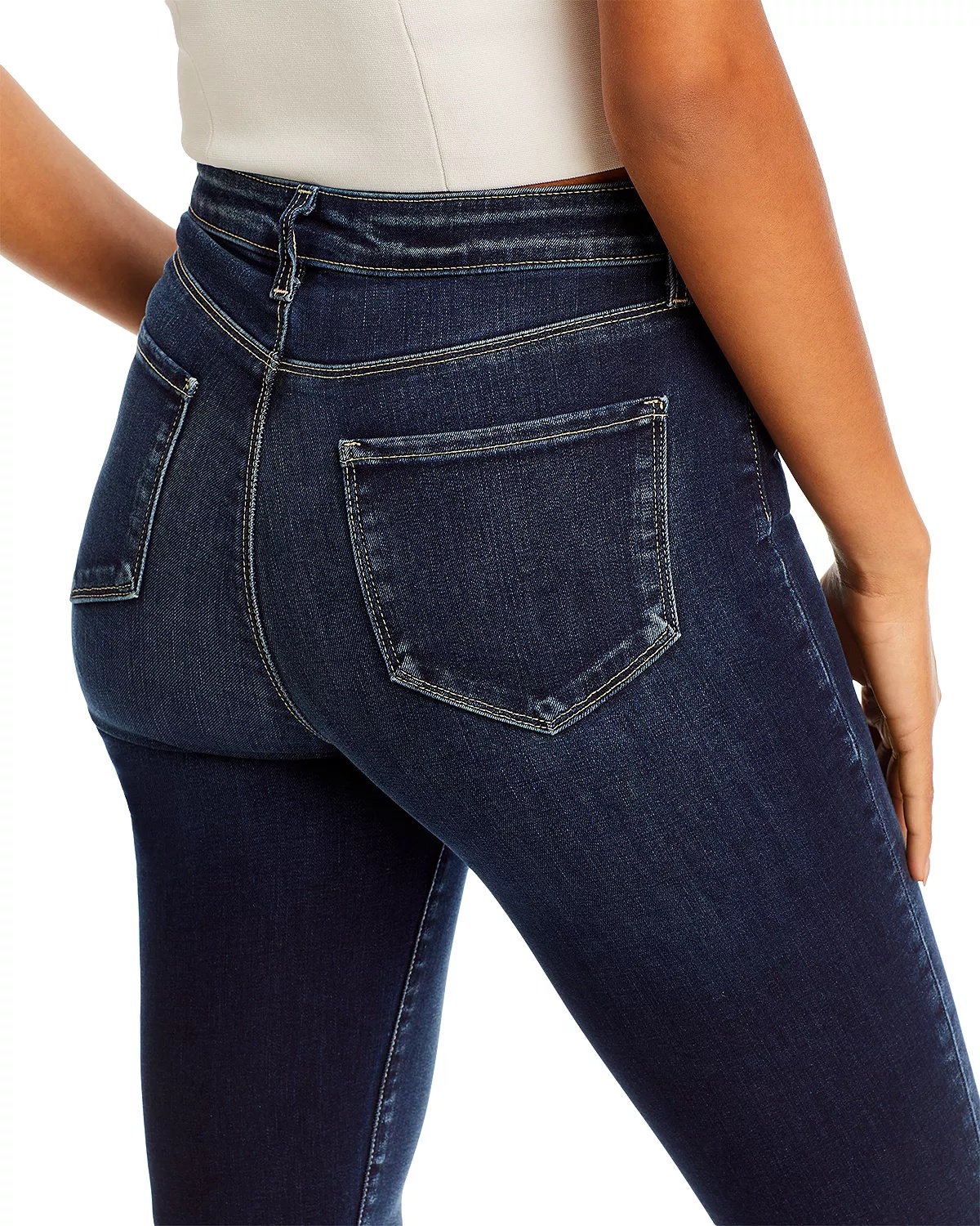Selma Sleek High Rise Baby Bootcut Jeans in Columbia - 5