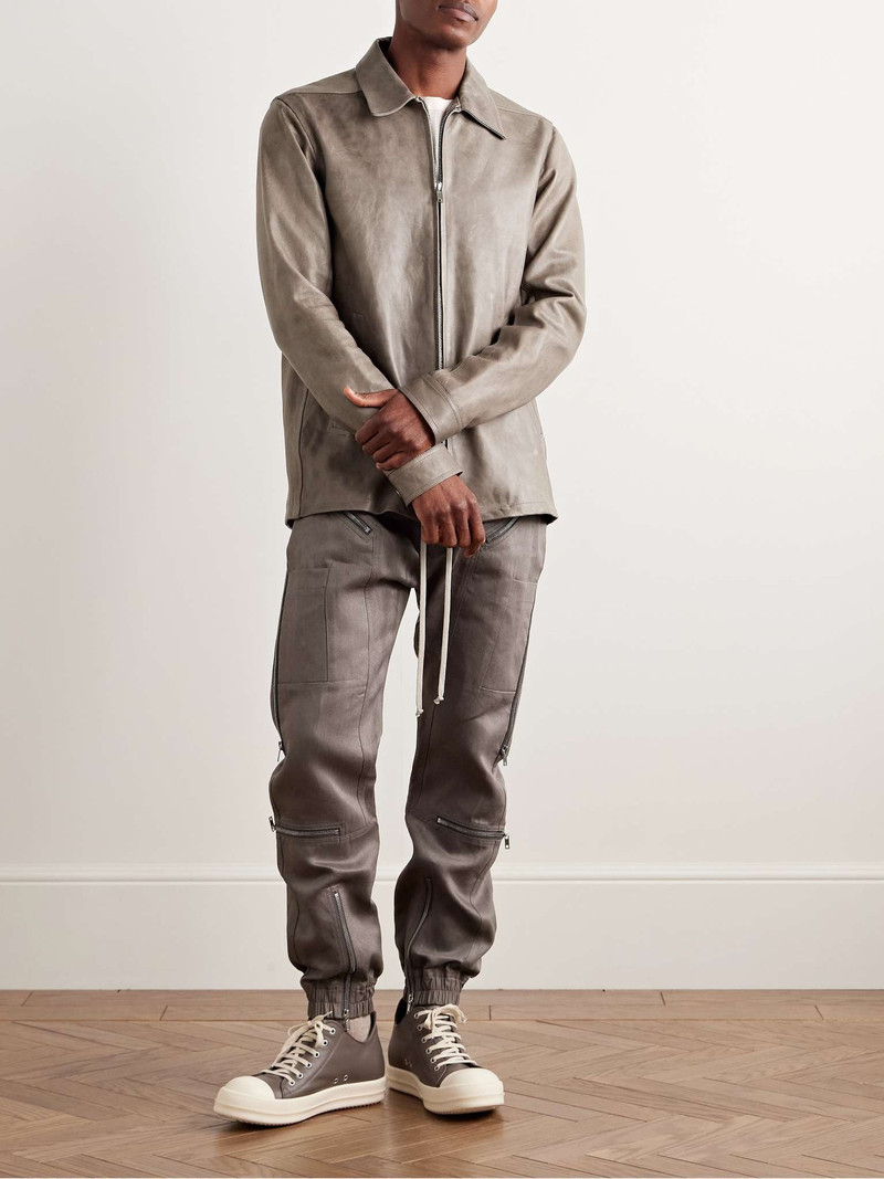 Rick Owens Brad Leather Jacket outlook