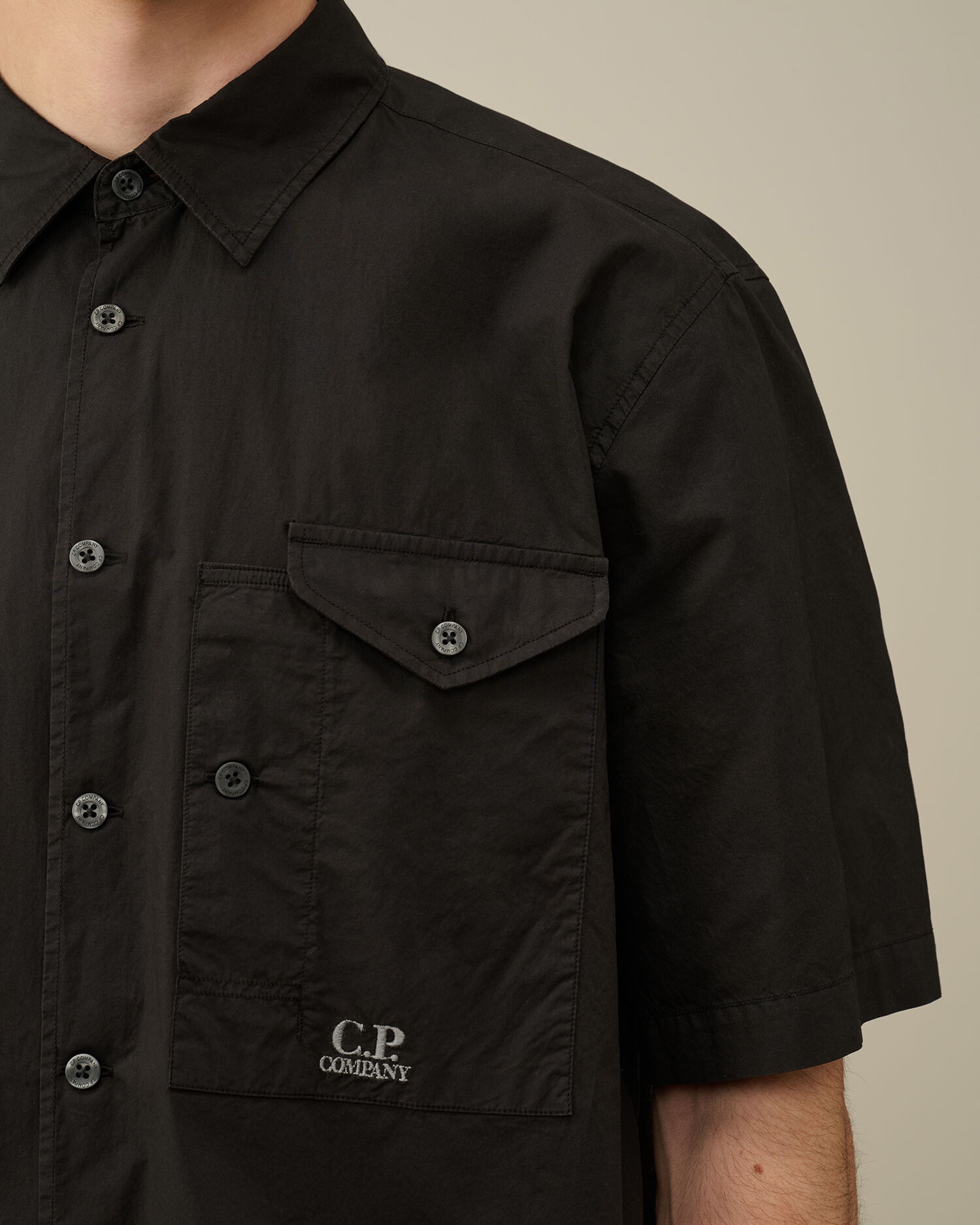 Cotton Popeline Short Sleeved Shirt - 4