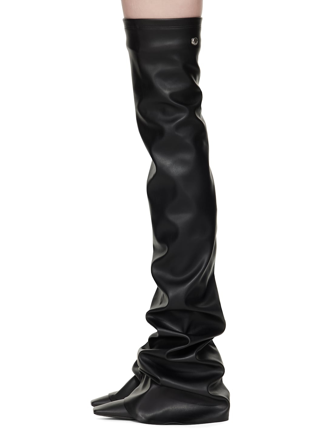 Black Robin OTK Thigh High Boots - 3