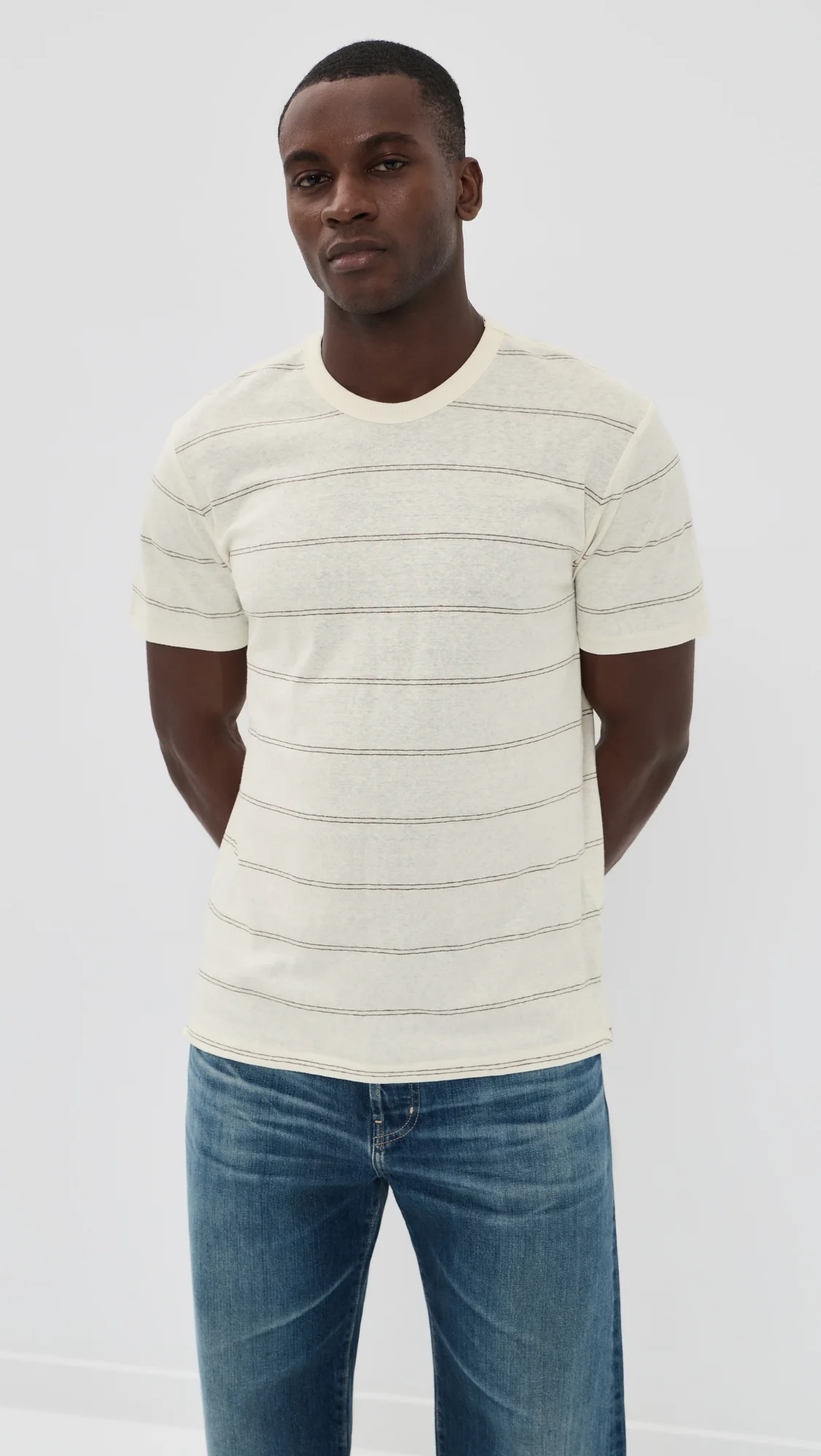 Hemp Stripe Classic Tee - 1