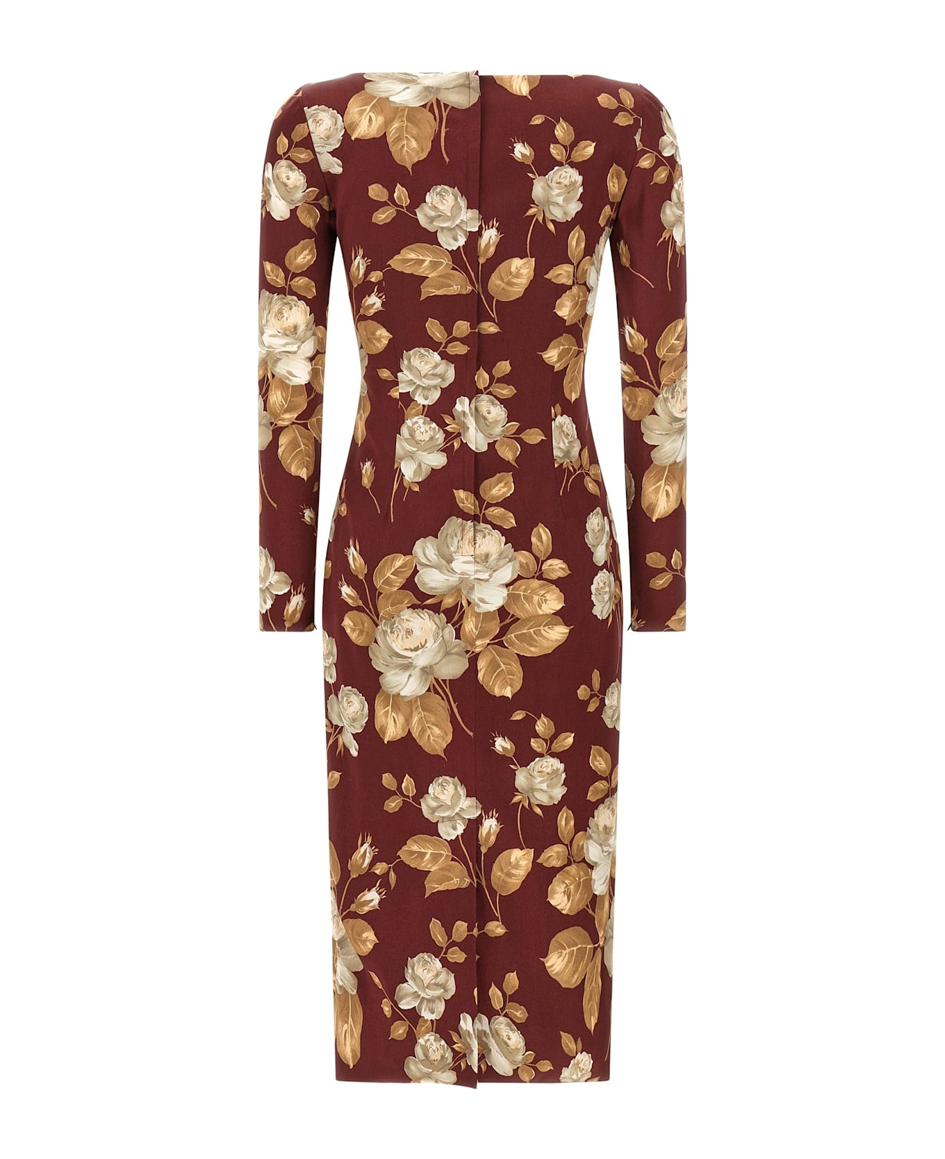 Rose Print Dress - 2