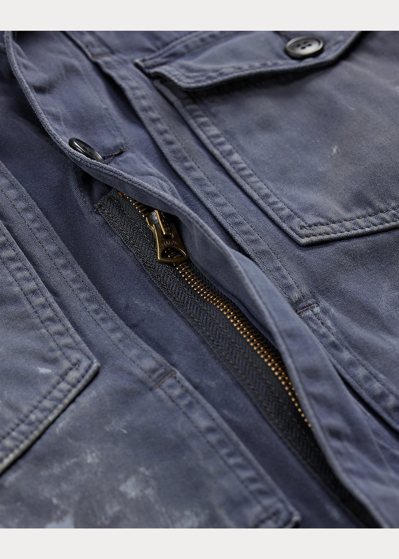 Distressed Reverse-Sateen Coverall 4