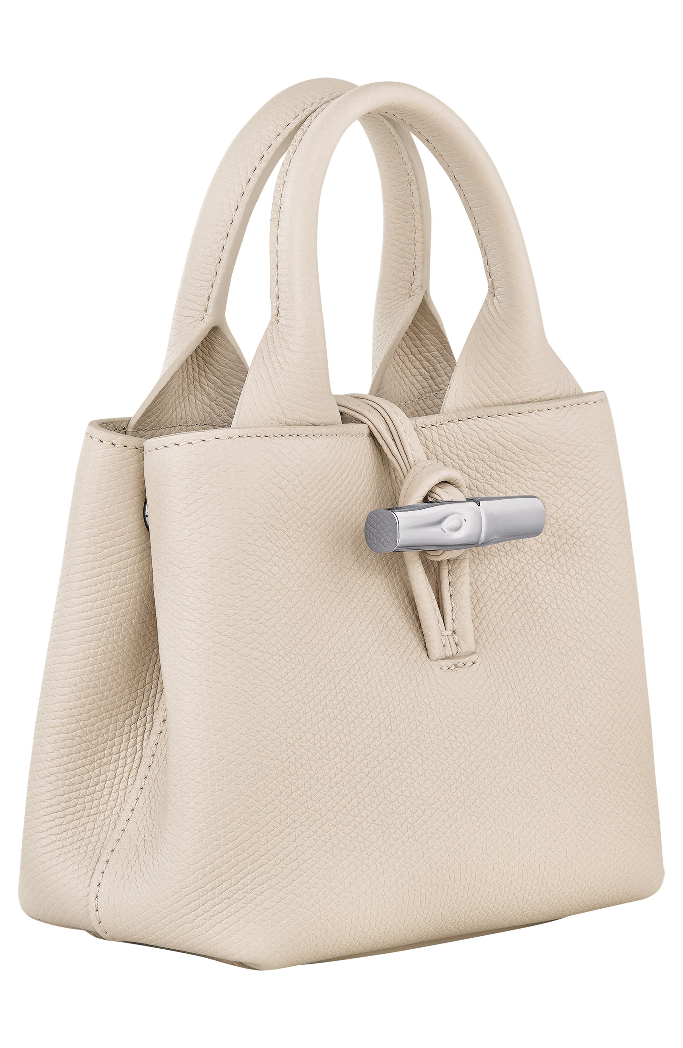 Longchamp Extra Small Le Roseau Leather Tote in Paper at Nordstrom - 5