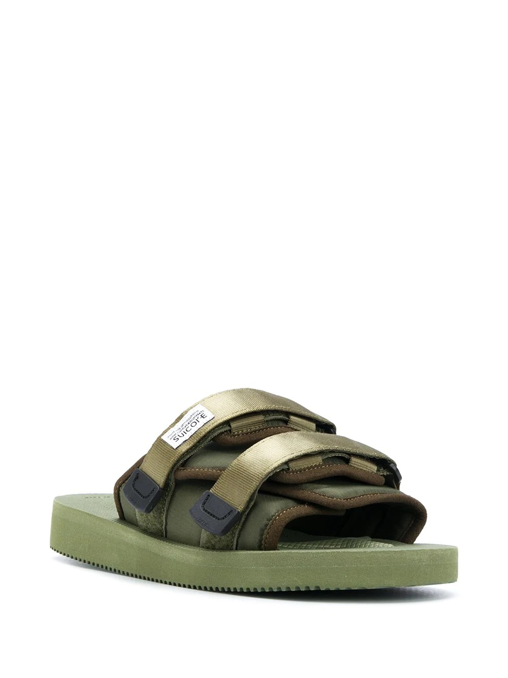 open toe padded slides - 2