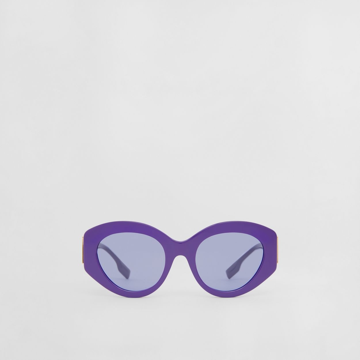 Hardware Detail Cat-eye Frame Sunglasses - 1