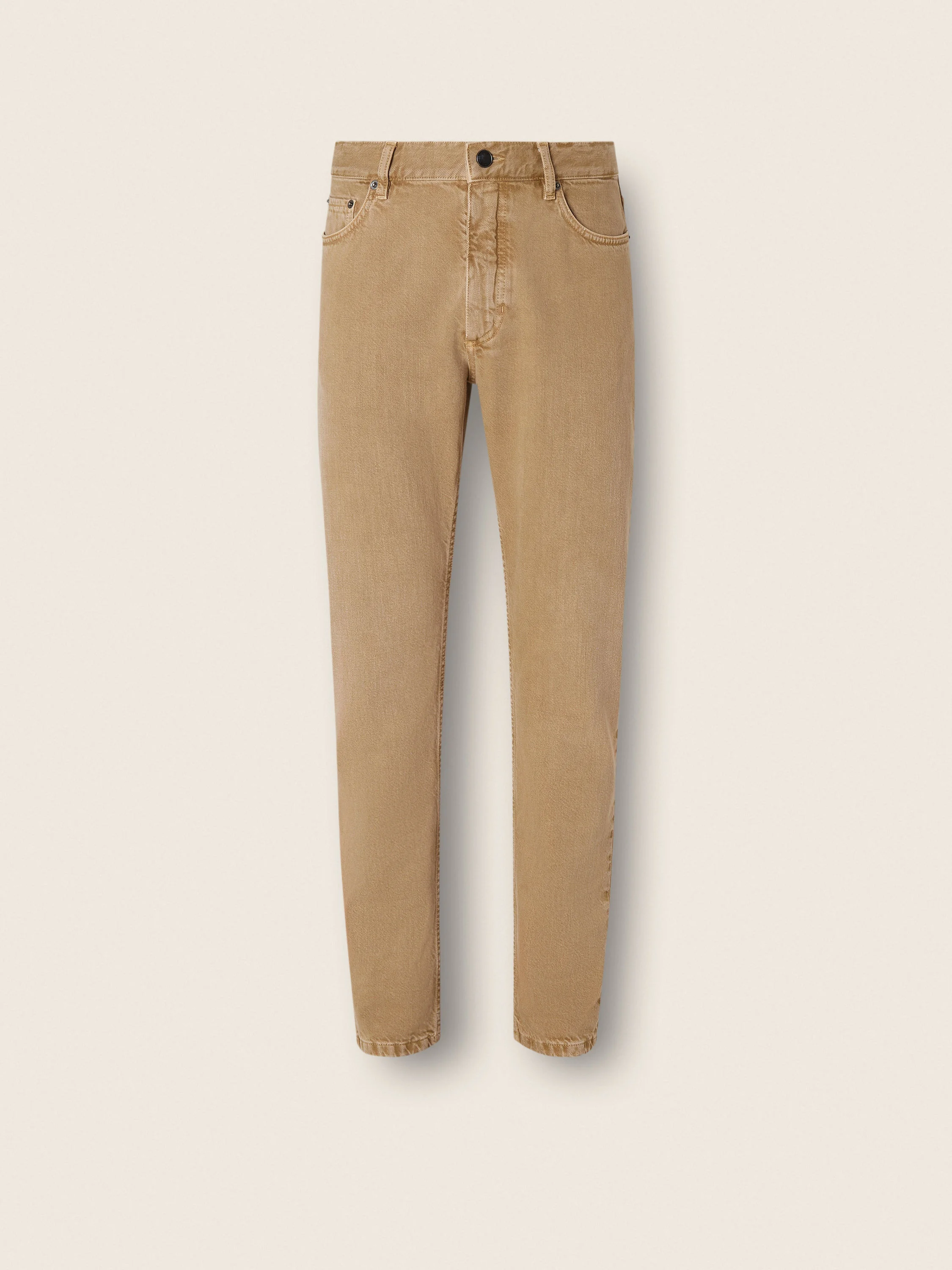BEIGE COTTON ROCCIA PANTS - 1