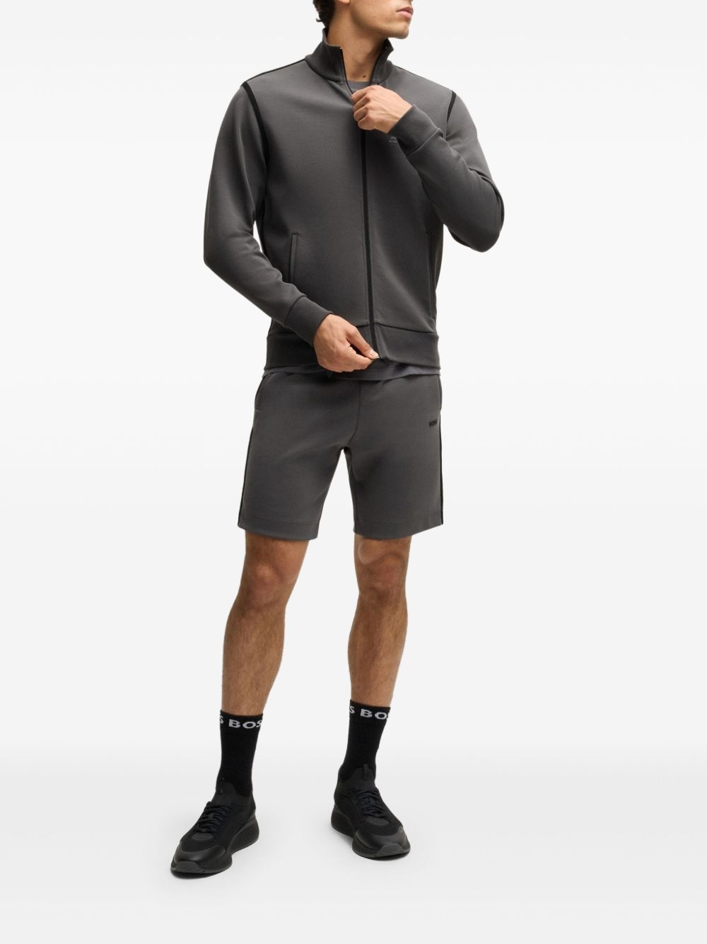 drawstring track shorts - 2
