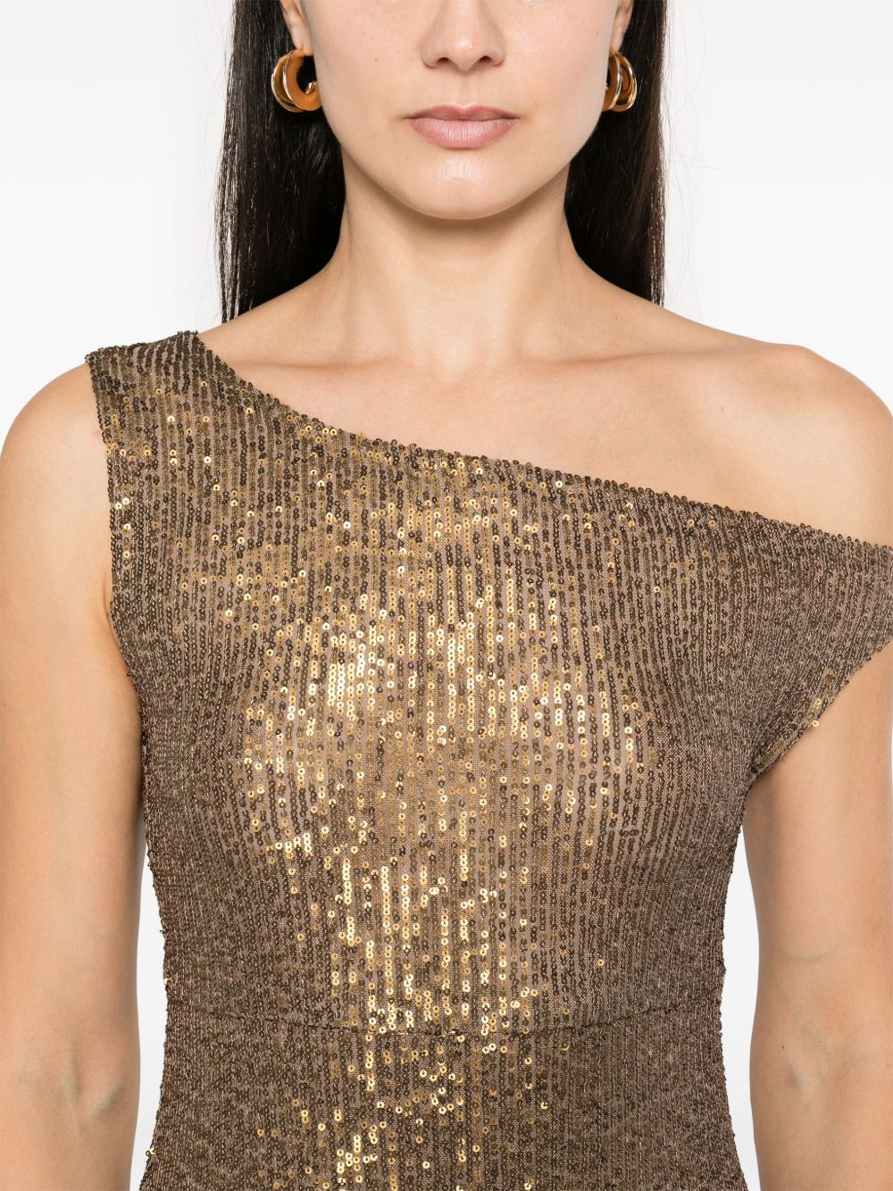 sequin-embellished gown - 5