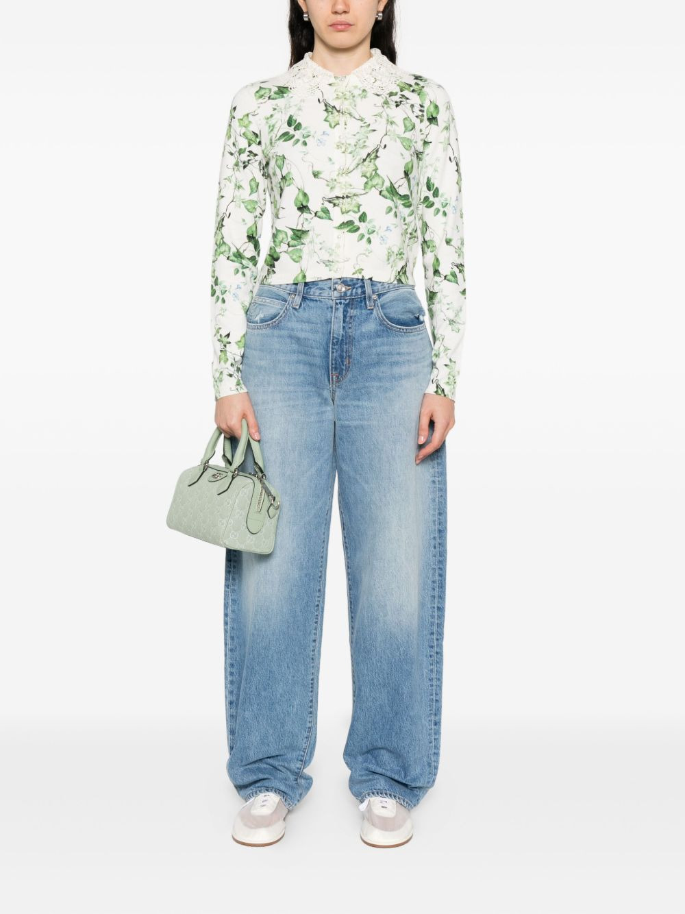 Carson lace-collar cardigan - 2