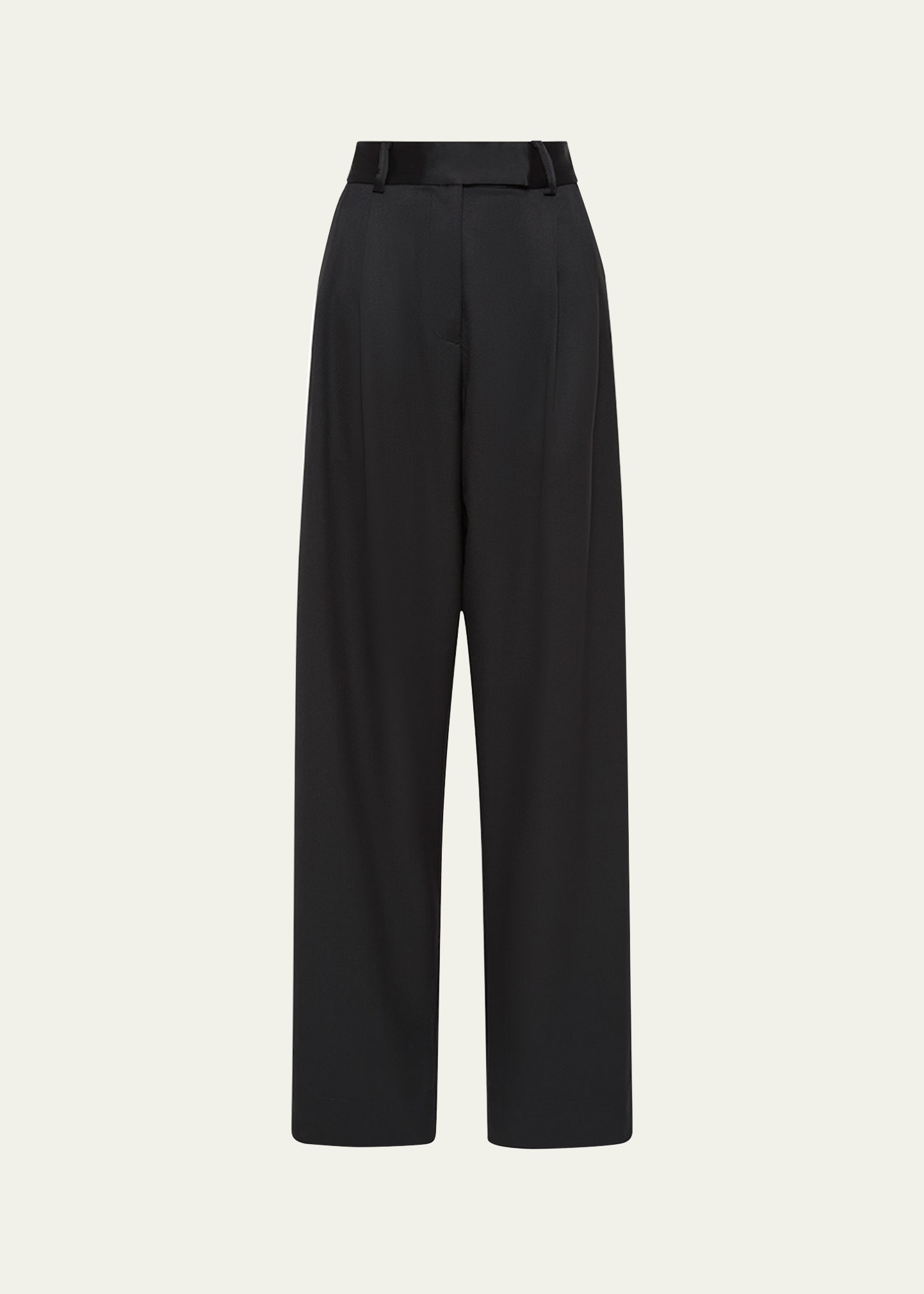 Classico Pleated Straight-Leg Tux Trousers - 1