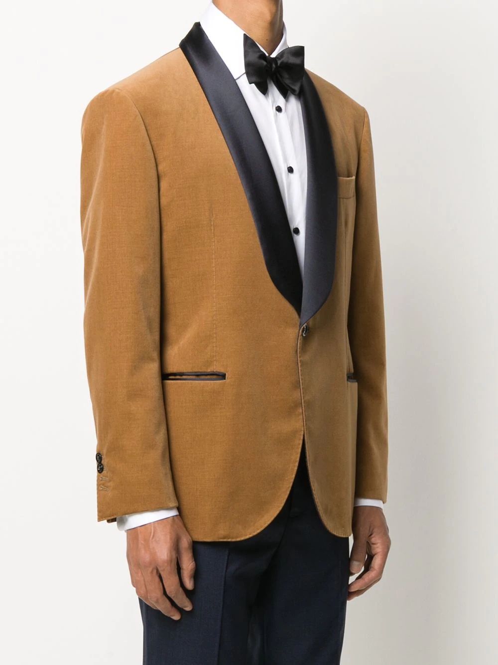 contrasting lapel dinner suit - 3