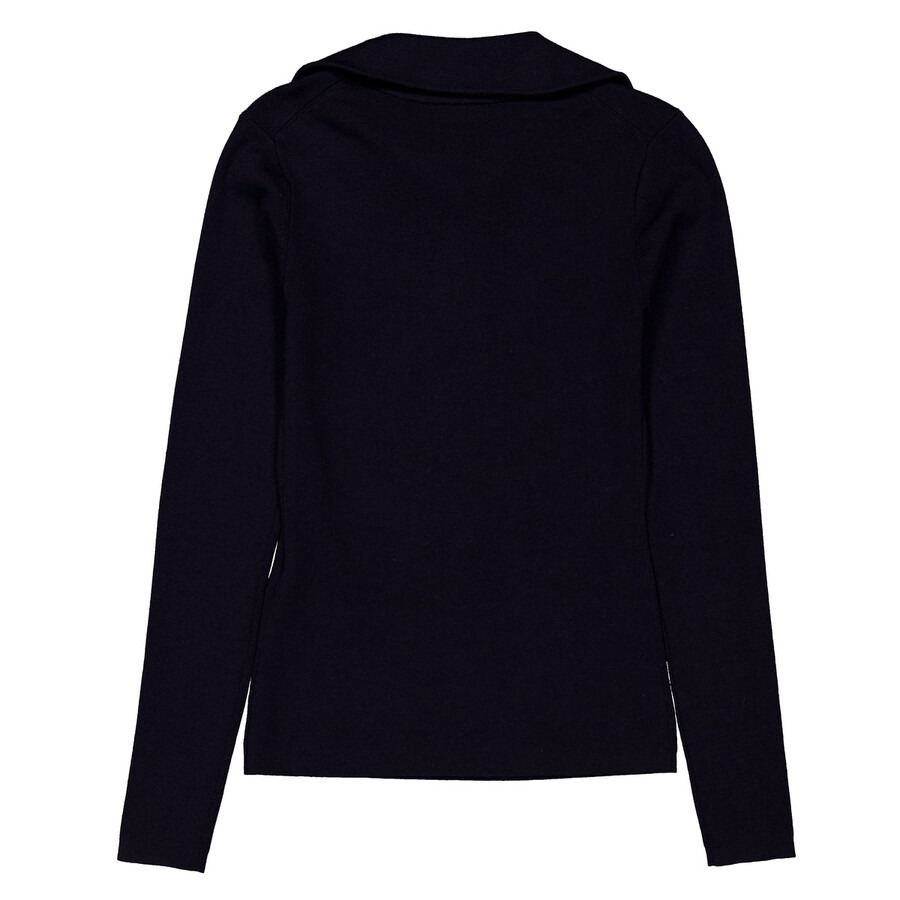 Victoria Beckham Half Zip High Neck Sweater - 6
