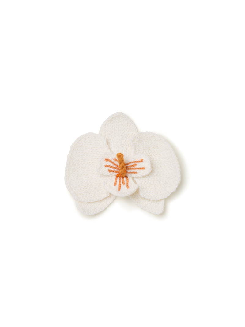 Orchid Embroidered Brooch 1