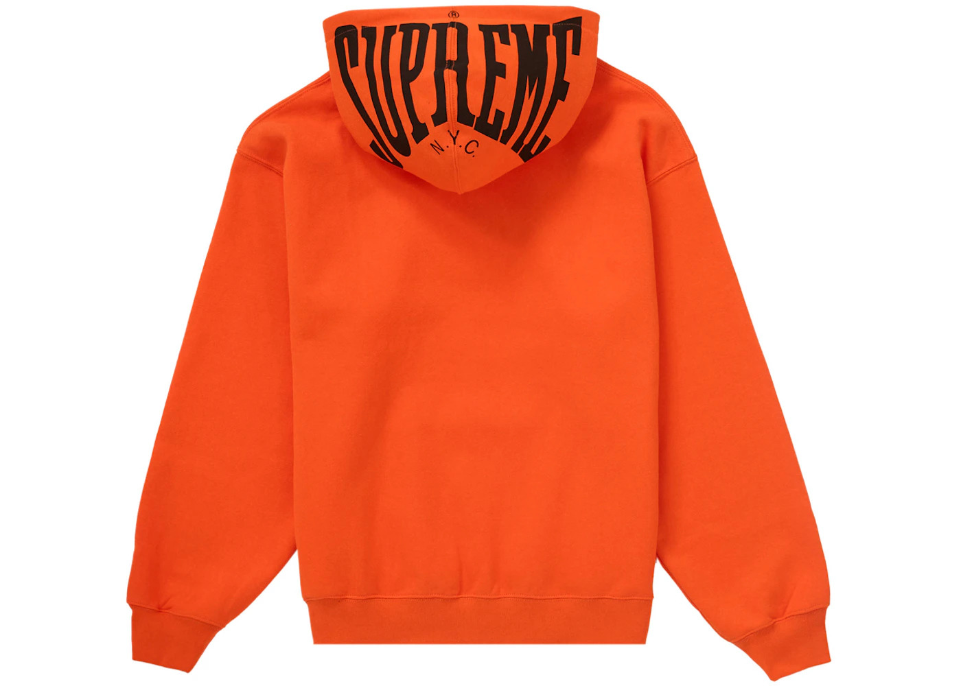 Supreme Warm Up Hooded Sweatshirt SS24 Bright Orange - 2