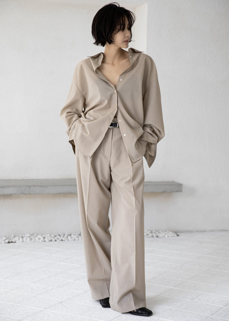 Meslay Sheer Shirt - Beige 9