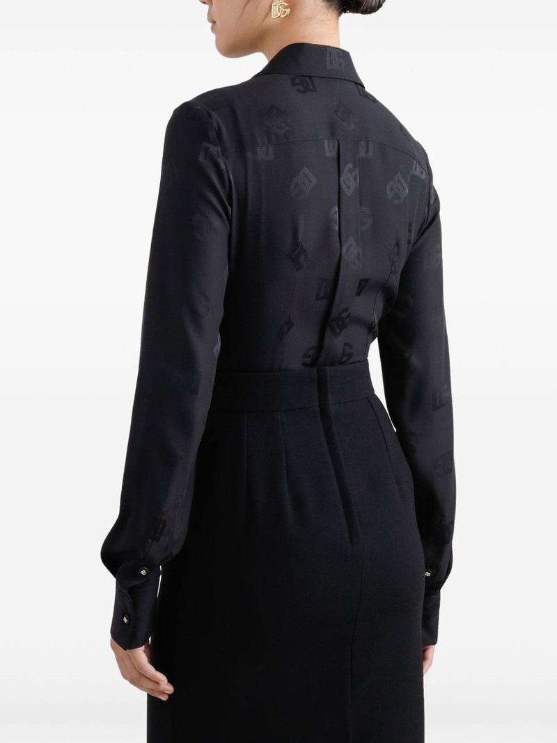 logo jacquard shirt 5