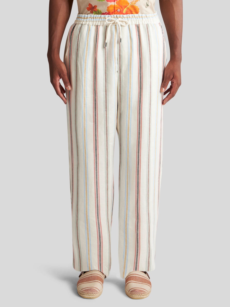 STRIPED LINEN TROUSERS - 2