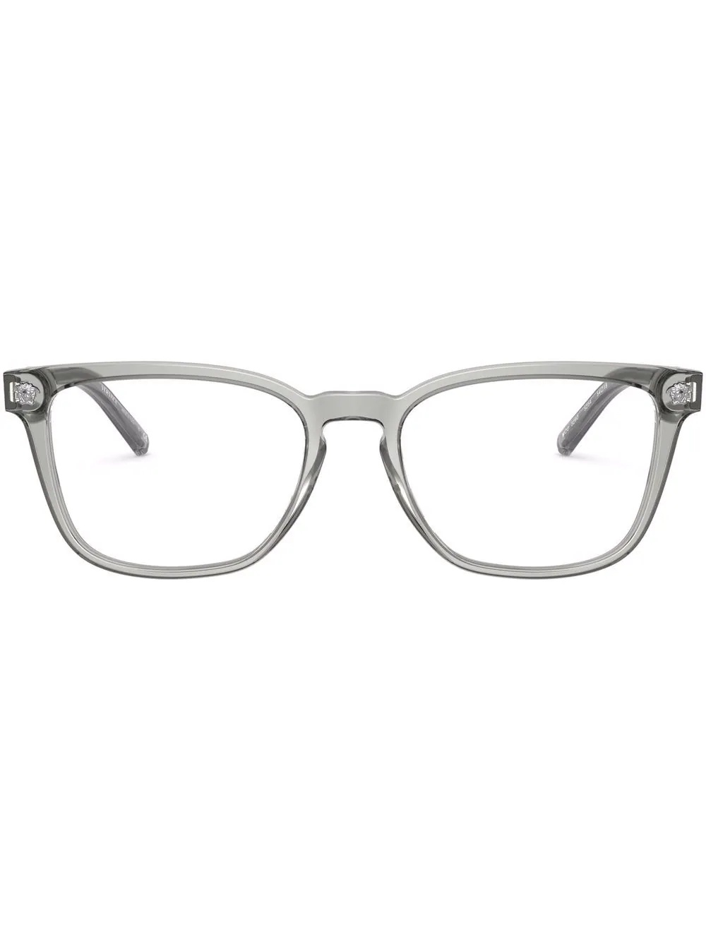 transparent square-frame glasses - 1