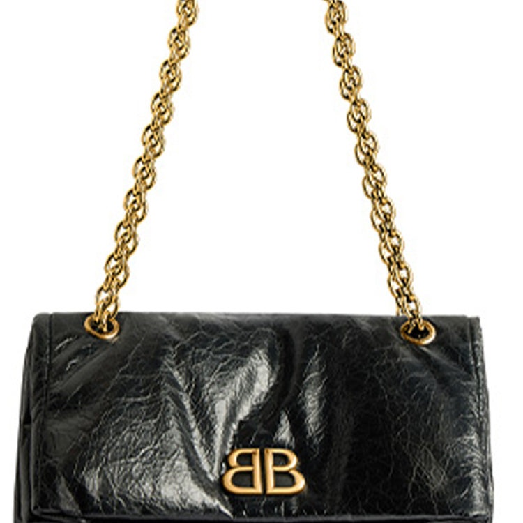 (WMNS) Balenciaga Monaco Small Chain Bag 'Black' 7659662AAR81000 - 6